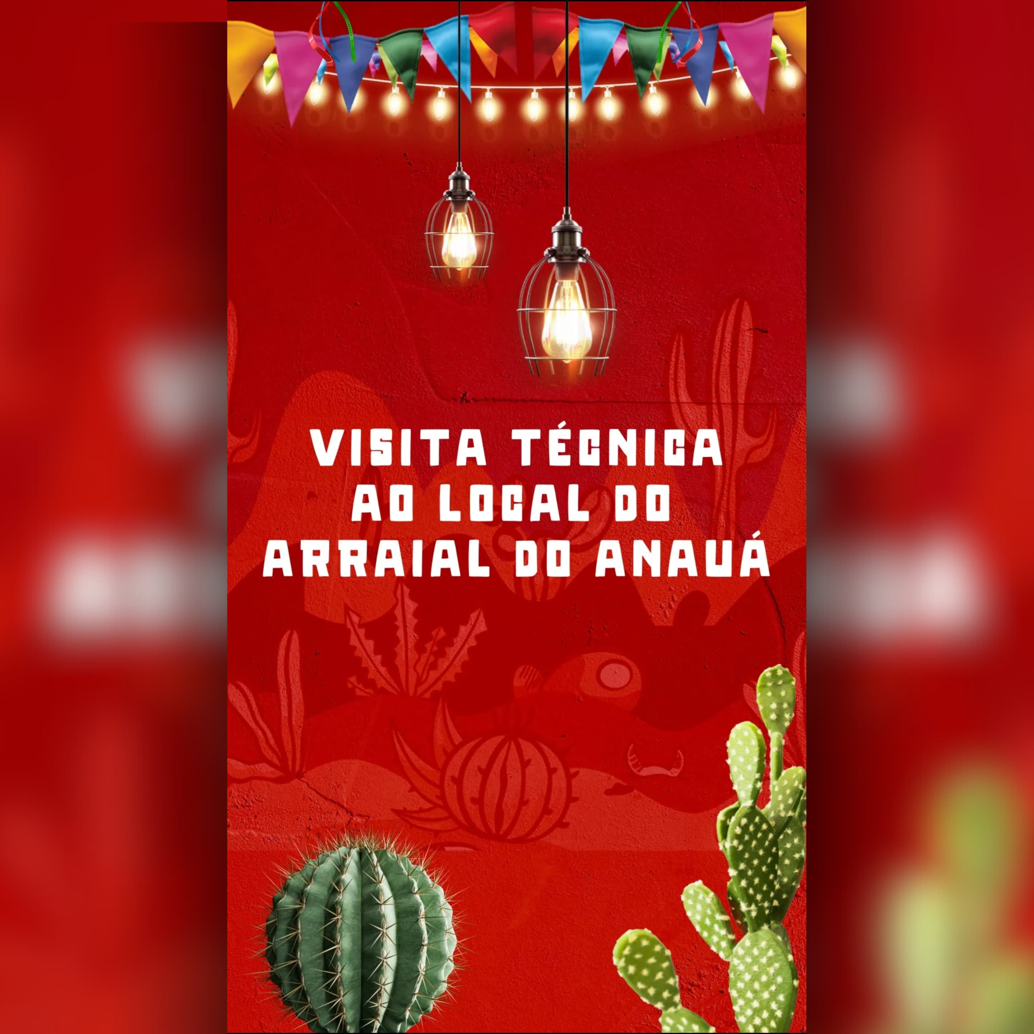 Visita técnica ao local do Arraial São João no Parque Anauá